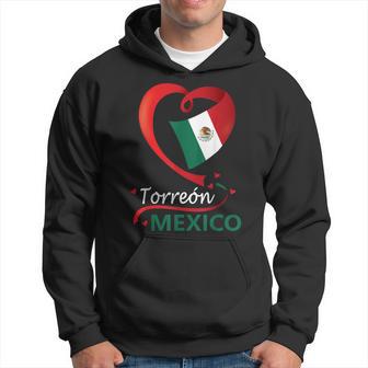 Torreón Coahuila Mexico Heart Flag Mexicana Corazon Mujer Hoodie - Monsterry UK