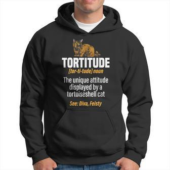 Tortitude Definition Tortoiseshell Cat Tortie Cat Hoodie - Monsterry DE