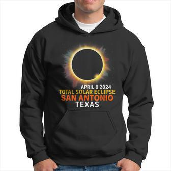 Total Solar Eclipse 04 08 24 San Antonio Texas Eclipse 2024 Hoodie - Seseable