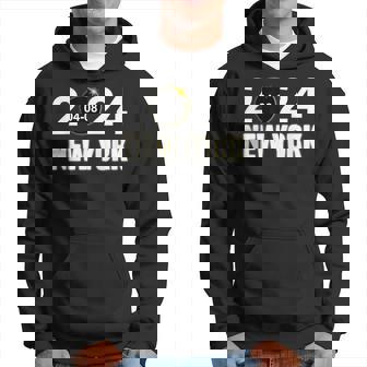 Total Solar Eclipse 04082024 New York Solar Eclipse Hoodie - Thegiftio