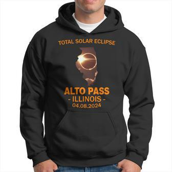 Total Solar Eclipse 2024 Alto Pass Illinois Hoodie - Thegiftio