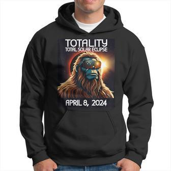 Total Solar Eclipse 2024 April 8 Bigfoot America Totality Hoodie - Seseable