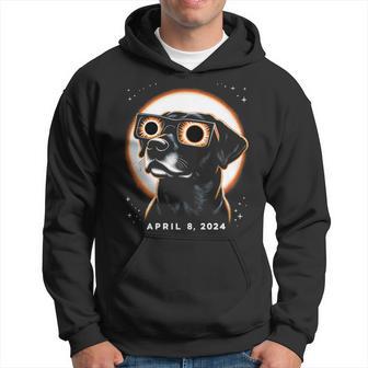 Total Solar Eclipse 2024 April 8 Dog Solar Eclipse Glasses Hoodie - Thegiftio UK