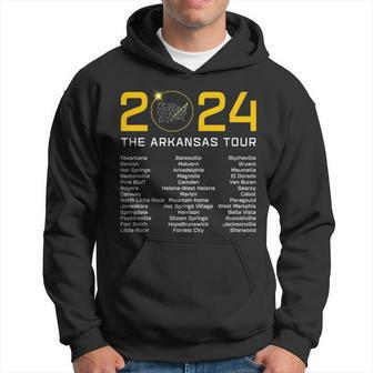 Total Solar Eclipse 2024 The Arkansas Tour Totality Path Hoodie - Monsterry CA