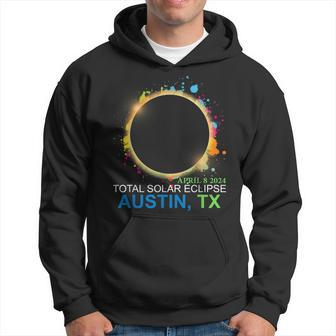 Total Solar Eclipse 2024 Austin Texas Colorful Totality Hoodie | Mazezy