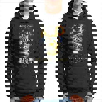 Total Solar Eclipse 2024 Burlington Vermont Totality Cat Hoodie - Thegiftio