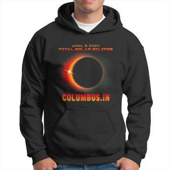 Total Solar Eclipse 2024 Columbus Indiana Hoodie | Mazezy
