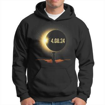 Total Solar Eclipse 2024 Dog Dachshund Dog Lover Hoodie - Monsterry AU