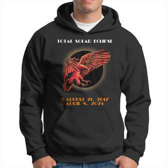 Total Solar Eclipse 2024 Eagle Ender The Eclipse April 2024 Hoodie - Seseable