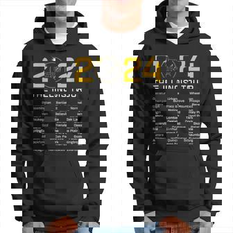 Total Solar Eclipse 2024 The Illinois Tour Totality Path Hoodie - Thegiftio