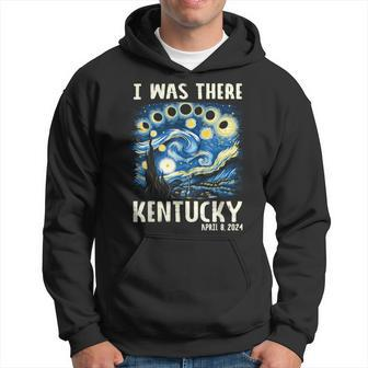 Total Solar Eclipse 2024 Kentucky Starry Night Painting Hoodie | Mazezy
