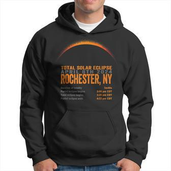Total Solar Eclipse 2024 Rochester New York Path Of Totality Hoodie - Monsterry UK