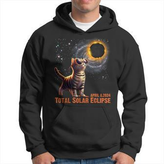 Total Solar Eclipse 2024 Tour Of America 040824 Cat Lover Hoodie | Mazezy