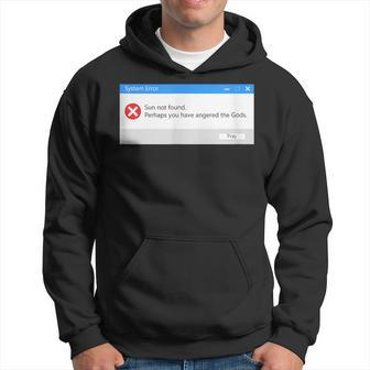 Total Solar Eclipse 40824 Sun Not Found Dark Adult Humor Hoodie - Seseable