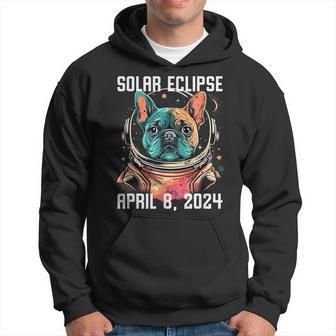 Total Solar Eclipse April 8 2024 French Bulldog Hoodie - Seseable