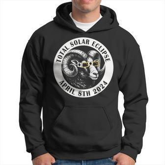 Total Solar Eclipse April 8 2024 Ram Watching Eclipse Hoodie | Mazezy