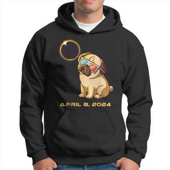 Total Solar Eclipse April 8 2024 Totality Dog Pug Hoodie - Monsterry