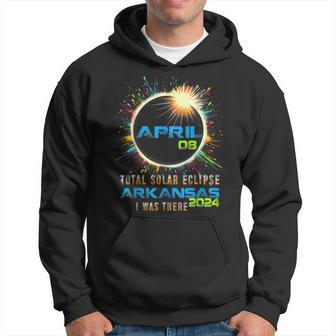 Total Solar Eclipse Arkansas 2024 Colorful Totality Hoodie - Seseable