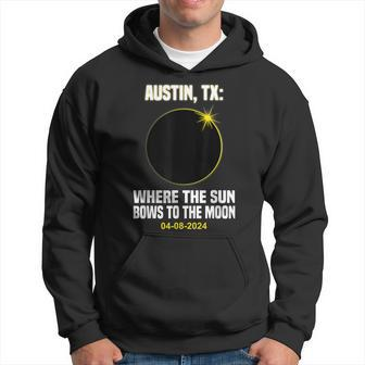 Total Solar Eclipse Austin Texas 040824 Joke Solar Eclipse Hoodie | Mazezy