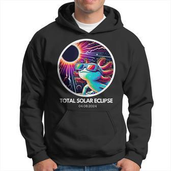 Total Solar Eclipse Axolotl April 8 2024 Hoodie - Seseable