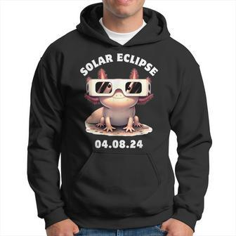 Total Solar Eclipse Axolotl April 8 2024 Solar Eclipse Hoodie | Mazezy