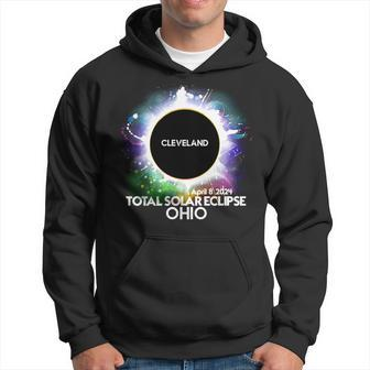 Total Solar Eclipse Cleveland Ohio 2024 Colorful Totality Hoodie - Monsterry UK