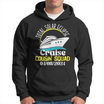 Total Solar Eclipse Cruise Cousin Squad 2024 Cruise Vacation Hoodie - Thegiftio UK