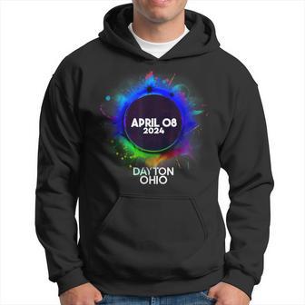 Total Solar Eclipse Dayton Ohio 2024 Colorufl Totality Hoodie - Monsterry UK