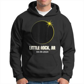 Total Solar Eclipse Little Rock 2024 Arkansas Solar Eclipse Hoodie - Monsterry