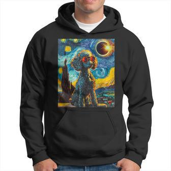 Total Solar Eclipse Poodle Dog Hoodie - Monsterry UK