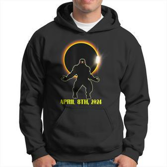 Total Solar Eclipse Sasquatch Wearing Solar Eclipse Glasses Hoodie - Monsterry CA