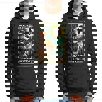 Total Solar Eclipse Texas 2024 Bigfoot Eclipse Glasses Hoodie | Mazezy