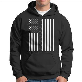 Total Solar Eclipse Us American Flag 04082024 Totality Hoodie | Mazezy
