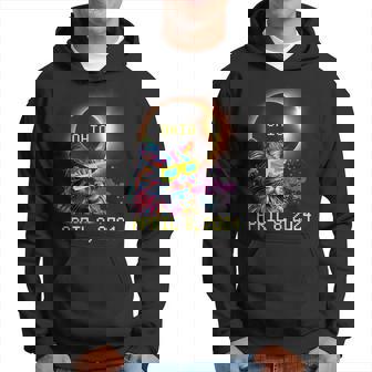 Totality Total Solar Eclipse Cat April 8 2024 Ohio Hoodie | Mazezy