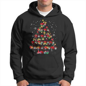 Tractor Christmas Tree Tractor Lover Farmer X-Mas Hoodie - Monsterry UK