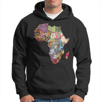 Traditional Ethnic Pattern Africa Pride Map For African Hoodie - Thegiftio UK