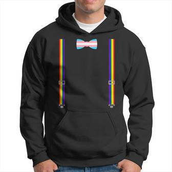 Trans Pride Transgender Equality Lgbt Flag Bow Tie Suspender Hoodie - Monsterry CA