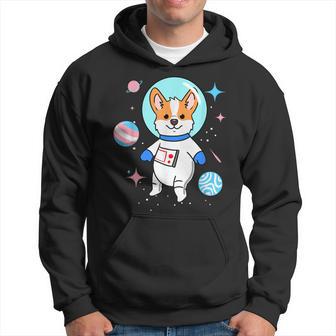 Transgender Corgi In Space Trans Pride Hoodie - Monsterry CA