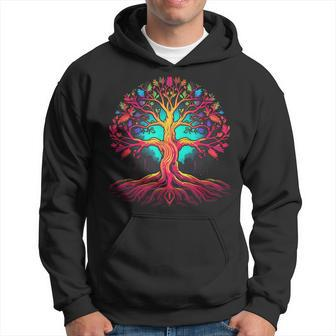 Tree Of Life Yggdrasil Spiritual Nature Mythology Midgard Hoodie - Thegiftio UK