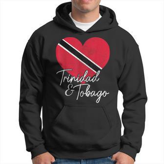 Trinidad & Tobago Trinidadian Tobagonian Flag Heart Pride Hoodie - Monsterry UK