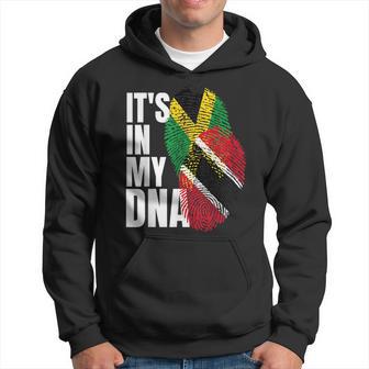 Trinidadian Plus Jamaican Mix Dna Flag Heritage Hoodie - Thegiftio UK