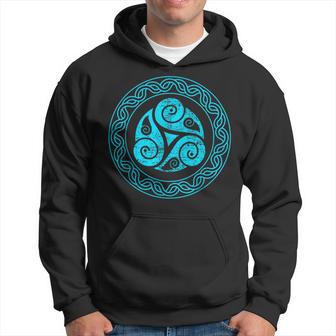 Triple Spiral The Celtic Triskele Triskelion Triad Of Life Hoodie - Thegiftio UK