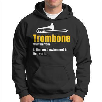 Trombone Trombonist Brass Instrument Hoodie - Monsterry