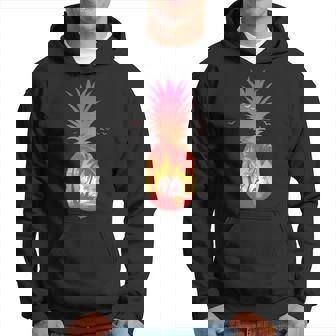 A Tropical Beach A Sunset Relax And Pineapples Hoodie | Mazezy