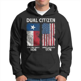 True Texan Dual Citizen Love Texas And America Vintage Hoodie - Monsterry