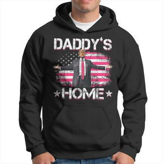 Trump 2024 Daddys Home Trump Pink Hoodie | Mazezy