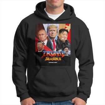 Trump Season 2 Coming 2024 Adult Humor Donald Trump Hoodie - Thegiftio UK