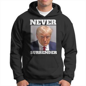 Trump Shot Donald Trump Shot Never Surrender Hoodie - Monsterry AU