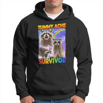 Tummy Ache Survivor Raccoon Hoodie - Monsterry