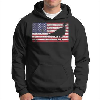 Turkey Hunting T American Flag Usa 4Th Of July Bird Hoodie - Monsterry